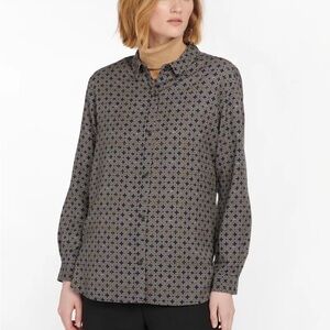 Barbour Portobello Shirt Blue Print Lyocell US 4